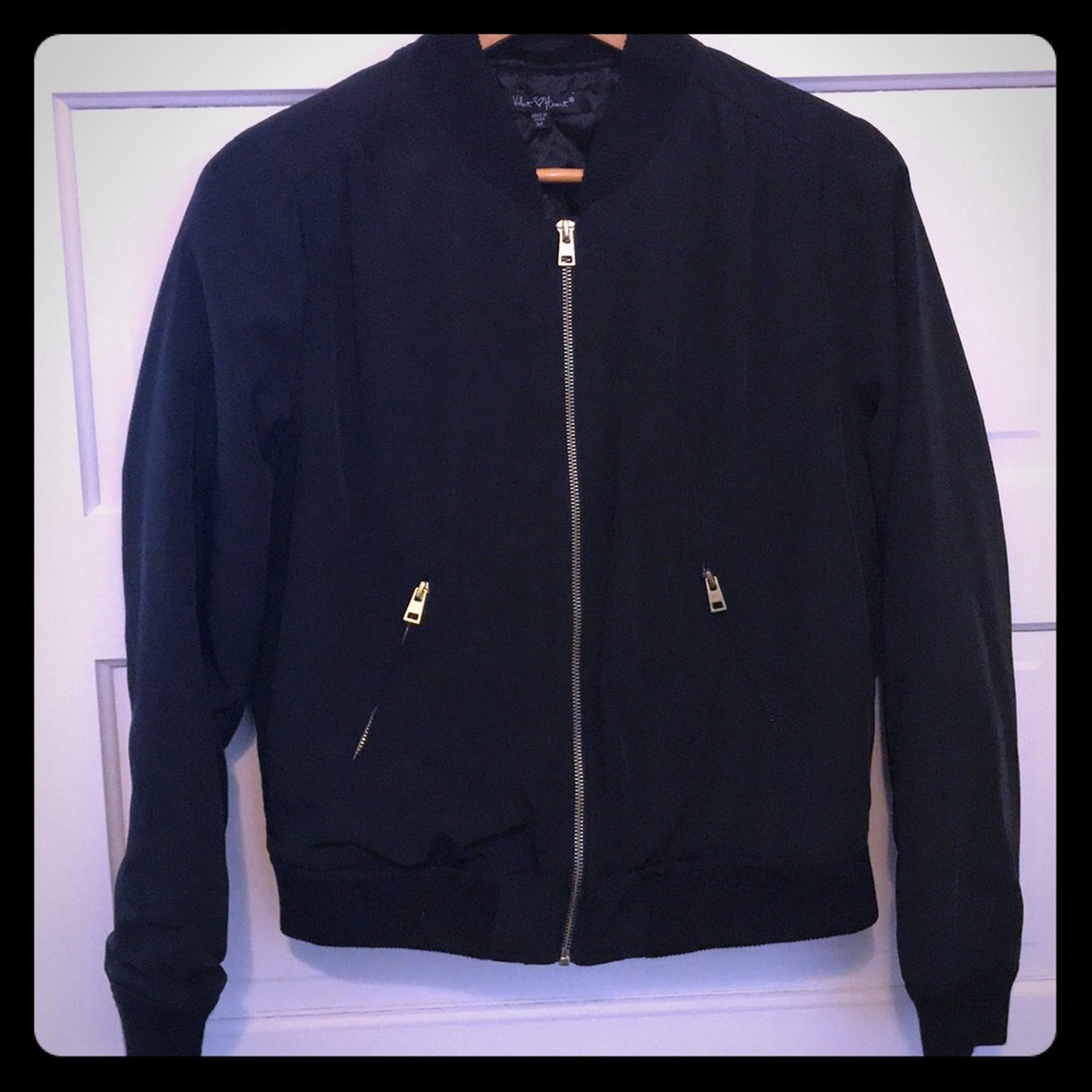 Black bomber jacket
